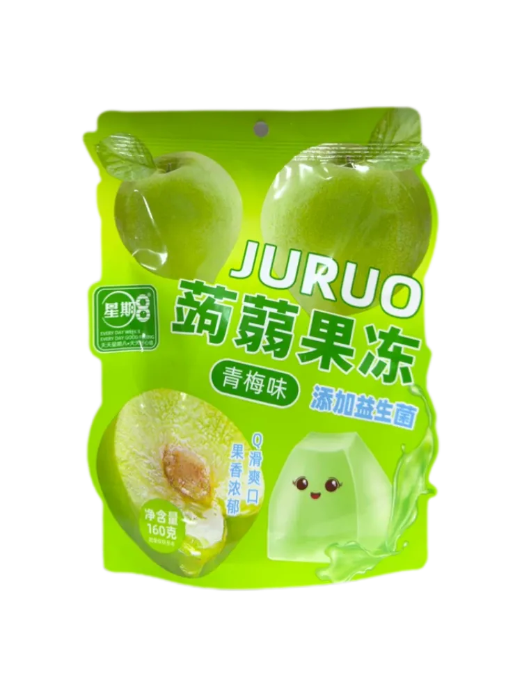 Juruo желе в стиках со вкусом Яблока и Зеленой Сливы 160гр